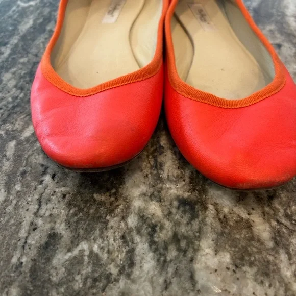 Bagllerina Orange ballet Flats, size 38. French brand. Have wear but GUC - Picture 3 of 6